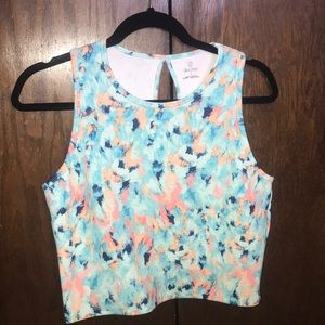 Mixed colored crop top
